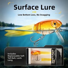 8.5cm Tadpole Shaped Floating Lure for Shallow Area For Bass Trout Pike Crappie