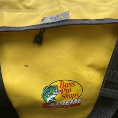 Bass Pro Shops Extreme Boat Bag Duffle Yellow Deck Tuff Waterproof ~ 29x15x12