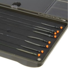 Carp Fishing Tackle Box XPR PLUS and Baiting Needles Stiff Rig Wallet NGT