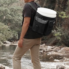 Fishing Bucket Backpack with Rod & Plier Holder and Pockets for Fishing, Hunt…