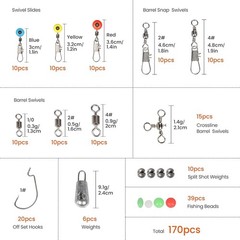 Fishing Accessories Kit Fishing Set W/ Tackle Box Fishing Hooks Weights Jig