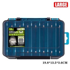 PC Storage Case Box Double Layer Fishing Tackle Hard Box Lure Organizer Portable