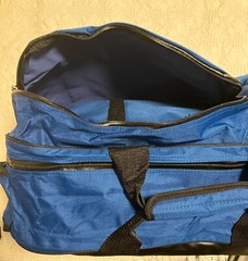 Blu H2O Fishing Tackle Bag Water Resistant 21″ x 13″ Adjustable Strap Blue