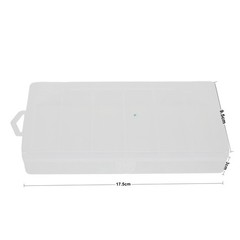 Bait Box PVC Plastic Transparent 17.5×9.5x3cm 1pc Accessory Box Bait Box