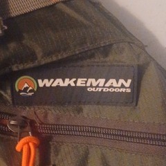 Wakeman Outdoors Fishing Chest Pack Nylon/Mesh 6-Pocket Green/Gray/Orange, Strap