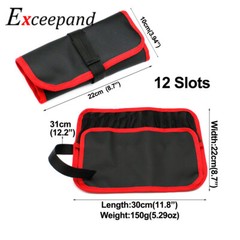 12 Slots Fishing Lure Bag Artificial Bait Storage Waterproof Adjustable Pocket