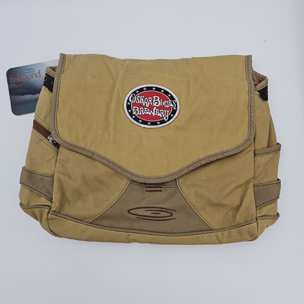 Fishpond Lodgepole Fishing Satchel Oskar Blues Brewery Tan With Strap NWT
