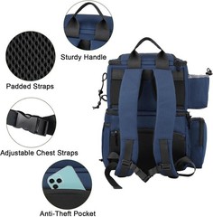 42L Dual Compartment Fishing Backpack with Cooler & Saltwater Resistant Design-