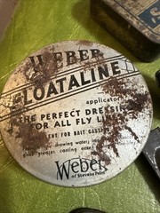 Lot of Vintage Tackle Box Odds And Ends Tools Beer Opener Weber Stevens Pt WI