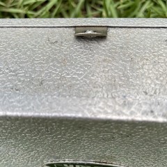Vintage UMCO #11 Small Aluminum 2 Sided Fishing Tackle Box USA With 18 Lures