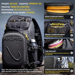 ARCPRO X500 Fishing Sling Pack for 2×3600 Trays Water-Resistant