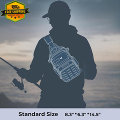 KastKing Blowback Fishing Sling Bag Backpack Rod Holder Molle Genuine Kit