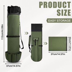 Fishing Rod Case Pole Bag Reel Organizer Large Capacity Waterproof Travel Gear