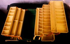 PLANO Tackle Systems 8606 Fishing Tackle Box with 6Tier Folding Trays Free Ship