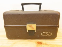 Vintage Tackle Fishing Box Sears Ted Williams 6 Tray 34454 and Instruction