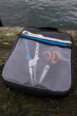 (4 pack) Saltwater Tackle Fishing Storage Bait Binders with Reseal Bags, Black