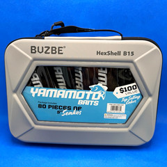 Brand New BUZBE HexShell B15 Case w/ Yamamoto 5″ Senko Baits – 80 Pcs
