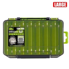 PC Storage Case Box Double Layer Fishing Tackle Hard Box Lure Organizer Portable