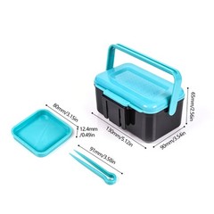 Waterproofed Lures Storage Box with Ergonomic Handle Light weight Baits Holder