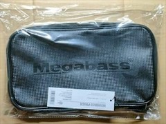 Megabass Bag Pouch Case L 16×30cm Black Logo Fishing Sports Japan