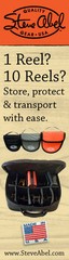 STEVE ABEL FLY FISHING REEL BAG Small, Medium or Large