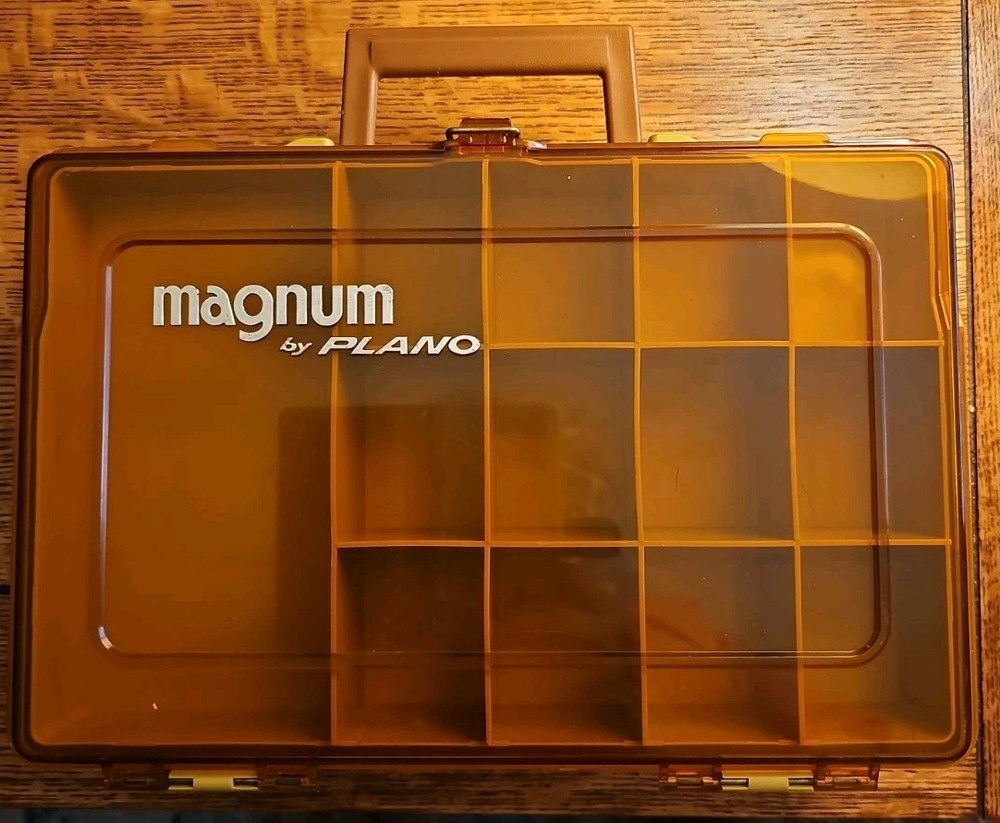 Vintage Plano Magnum Double Sided Fishing Tackle Box Magnum By Plano Model 1126