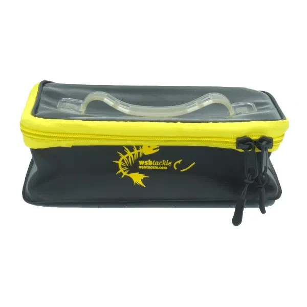 WSB Tackle EVA Bait Tub – Soft Fishing Bait Tub With Handle Fishing Bait Storage