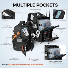 KastKing KarryAll KastMate Fishing Tackle BackpackFishing Gear and Equipment