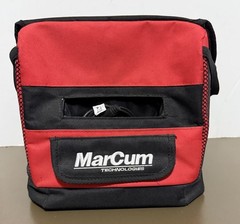 MarCum Technologies Carrying Bag Red Black Pockets Feet Approx 10” Triangle