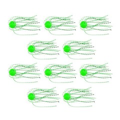 10Pcs Soft Bait with for whiskers Glow Floating Sea Urchin Lure for Lake Fishing