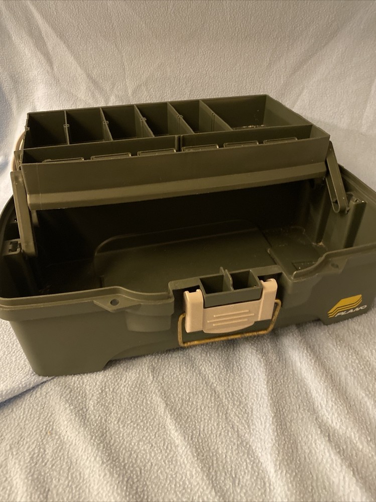 Plano 6201 One Tray Tackle Box Bait Storage Extending Cantilever tray Design