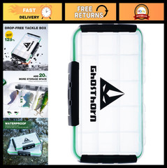 Waterproof Fishing Tackle Box Organizer with Removable Dividers – 3600 Size, Lur