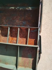 Vtg Grip-Loc Green Metal Tackle Tool Box Walton Products Made USA