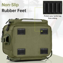 FREEAMG Fishing Tackle Bag – Holds 3400-3600 Size Tackle Boxes (Green) | Fit …