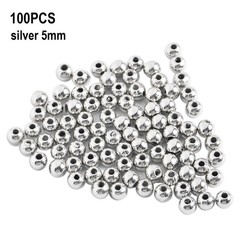Gold Silver Fly Tying Beads 345mm 100 Pieces for For fishing Flies or Craft Use