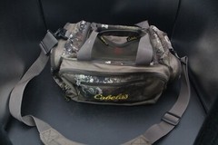 Cabela’s Premium Fishing Bag Carry All Tackle Box Camo W/Fishing Supplies!