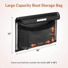 Full-Enclosure Lid Boat Storage Self-Adhesive Waterproof Bag Marine Organizer