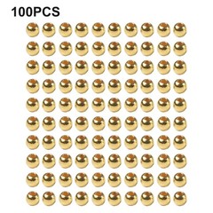 100 Pieces Gold Silver Beads for Fly Tying 345mm Suitable for Crafting Use