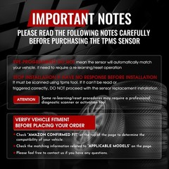 CARORAV Tire Pressure Monitoring System TPMS Sensor Compatible for Subaru Cro…