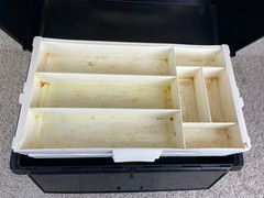 Vintage Fenwick Hi-Tech 33 Fishing Tackle Box 3 Tier Fold Out Tray
