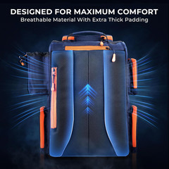 Bait Boss Fishing Tackle Backpack with Rod Holders-4 Tackle Boxes-Rain Cover,Sto