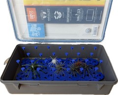 Urchin Coike Style Fishing Tackle Trays for Boxes (Grey)