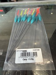 MATCH FISHING TACKLE – DRENNAN POLE FLOATS, 10 x CARP NUMBER 1, 0.8g, MULTI PACK