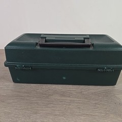 Vintage Plano Green & Black Tackle Box Model 1001 Single Tray Excellent Cond