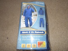 NEW Stearns Adult 2 pc Rainsuit M/L Navy Waterproff Ventilated Windproof