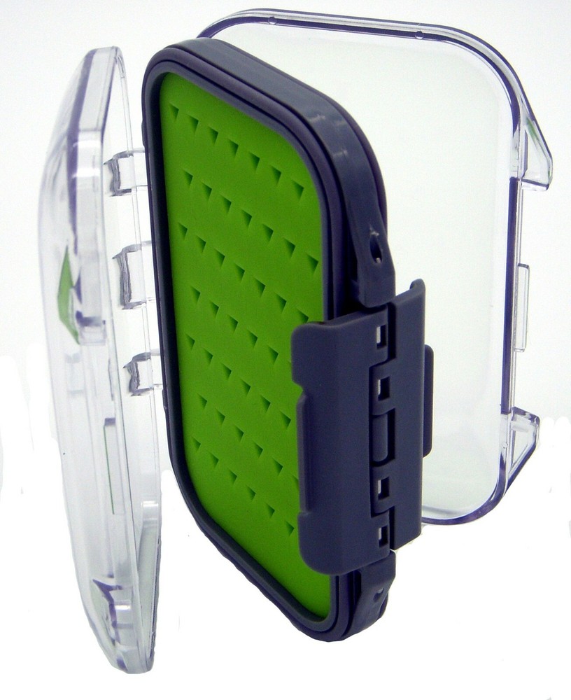 Super Small Waterproof Double Sided Jig/Fly Box with Silicone Insert Waterproof