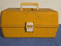 Adventurer Model 1299-7 Yellow Vintage Tackle Box with Tackle – Made in U.S.A.