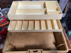 Vintage Old Pal/Wood Stream Model 1550 Fishing Tackle Box Professional