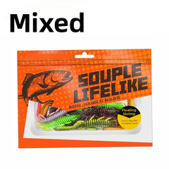Fishing Tackle Kit Soft Plastic Lures Reflective Glitter Finish Boat Fishing