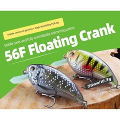 Japanese Style 56mm Floating Crankbait 12. for 3g for Targeted For Bass Fishing